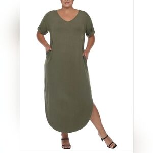 Womens Wild Mark Olive Green Maxi Dress, Size Medium, NWT!!!!